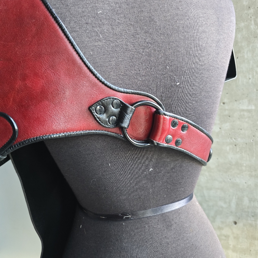 ROUGH TRADE Red Leather Harness - Picture 4 of 12